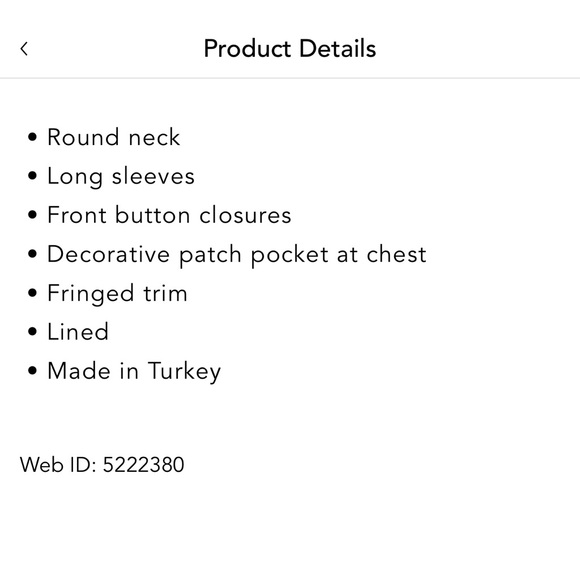 Women's Blue denim Tweed Jacket by Cinq a sept.  Size 12. Excellent condition - Picture 6 of 6